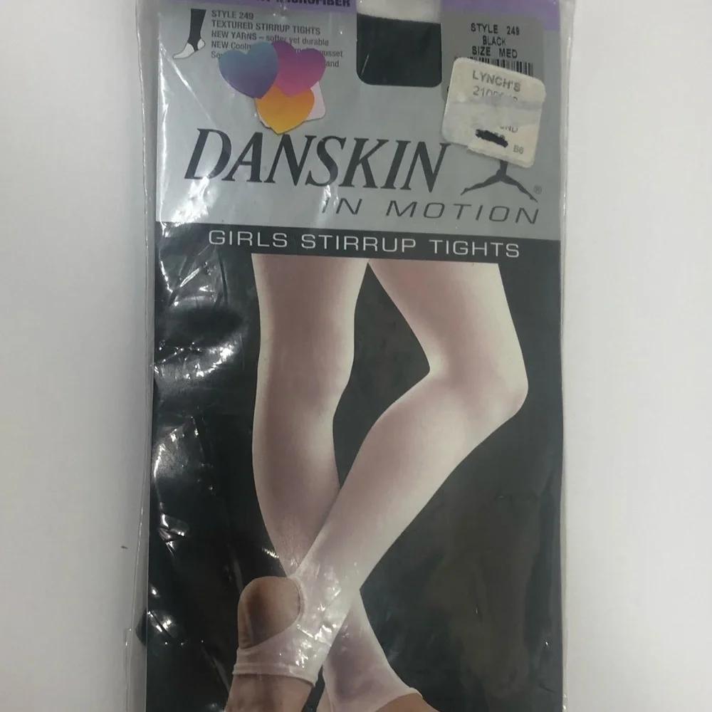 Danskin Girls Stirrup Tights Brand New